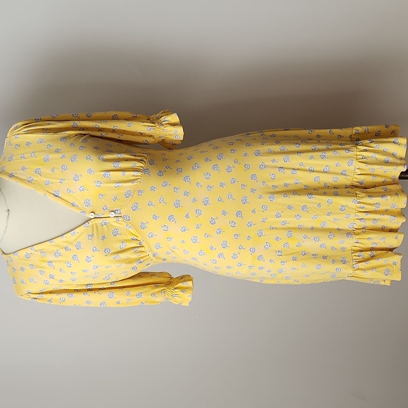 French Connection Peony-Doria Eco Puff Sleeve Dress - Picture 2 of 5